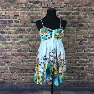Funk Rock Floral Baby Doll Mini Dress